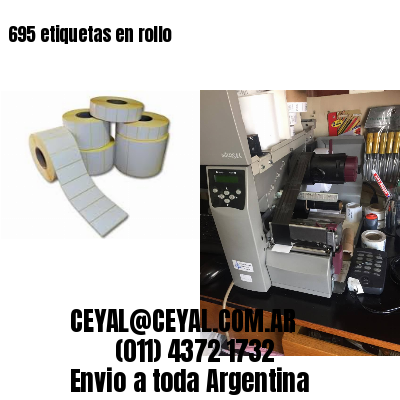 695 etiquetas en rollo