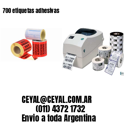 700 etiquetas adhesivas