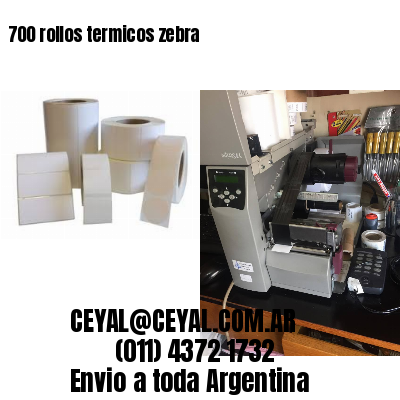 700 rollos termicos zebra