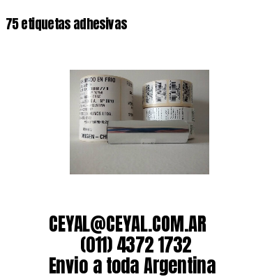 75 etiquetas adhesivas