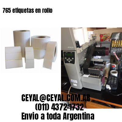 765 etiquetas en rollo