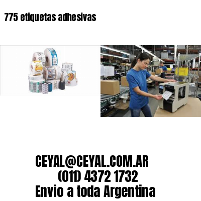 775 etiquetas adhesivas