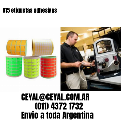 815 etiquetas adhesivas