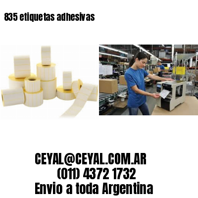 835 etiquetas adhesivas