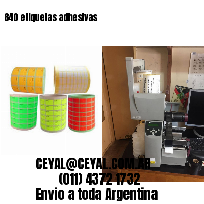 840 etiquetas adhesivas