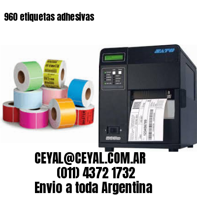 960 etiquetas adhesivas