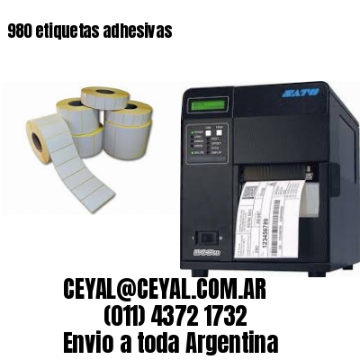 980 etiquetas adhesivas