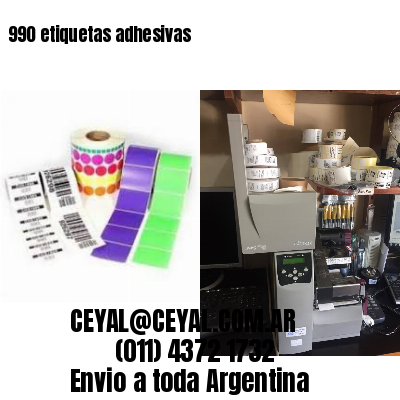 990 etiquetas adhesivas