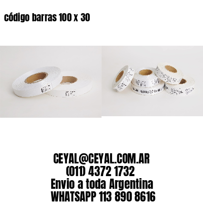 código barras 100 x 30