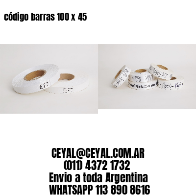 código barras 100 x 45