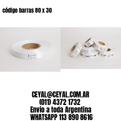 código barras 80 x 30