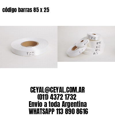 código barras 85 x 25