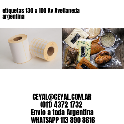 etiquetas 130 x 100 Av Avellaneda argentina