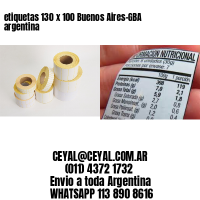 etiquetas 130 x 100 Buenos Aires-GBA argentina