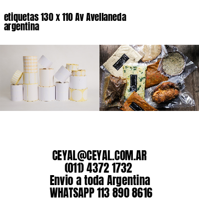 etiquetas 130 x 110 Av Avellaneda argentina