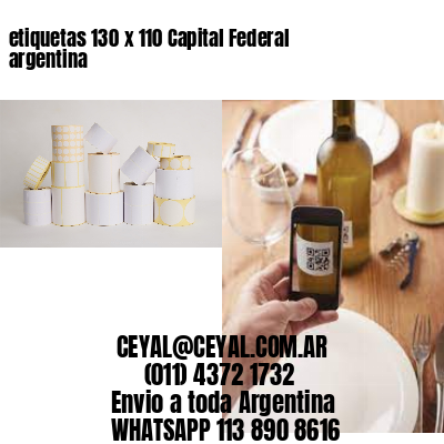 etiquetas 130 x 110 Capital Federal argentina