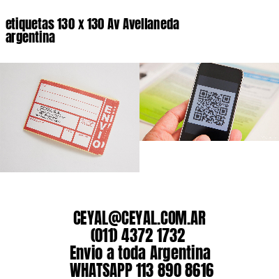 etiquetas 130 x 130 Av Avellaneda argentina