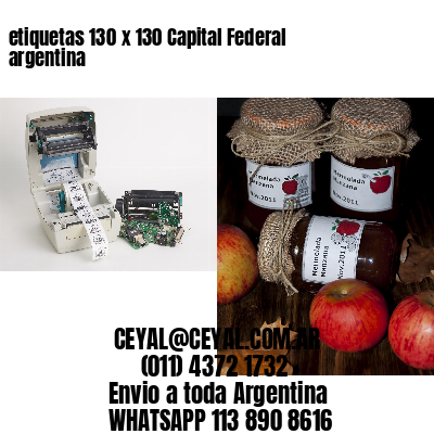 etiquetas 130 x 130 Capital Federal argentina