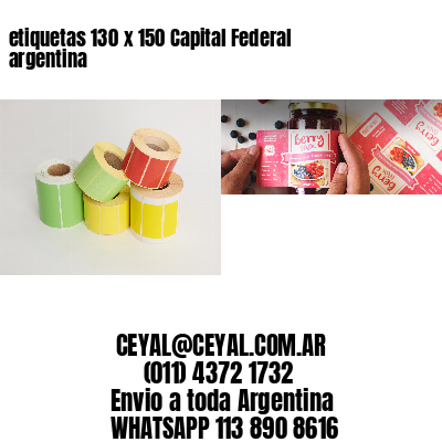 etiquetas 130 x 150 Capital Federal argentina