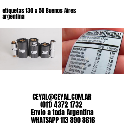 etiquetas 130 x 50 Buenos Aires argentina