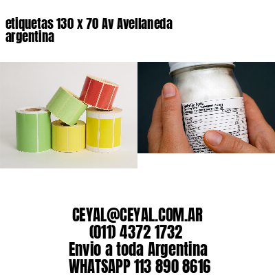 etiquetas 130 x 70 Av Avellaneda argentina