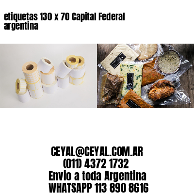 etiquetas 130 x 70 Capital Federal argentina