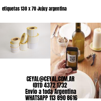 etiquetas 130 x 70 Jujuy argentina