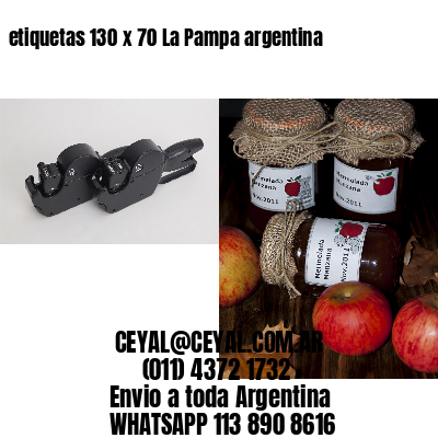 etiquetas 130 x 70 La Pampa argentina