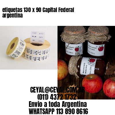 etiquetas 130 x 90 Capital Federal argentina