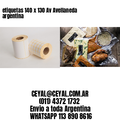 etiquetas 140 x 130 Av Avellaneda argentina