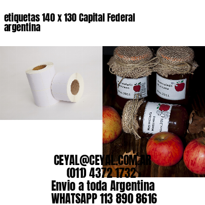 etiquetas 140 x 130 Capital Federal argentina