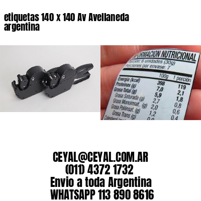 etiquetas 140 x 140 Av Avellaneda argentina