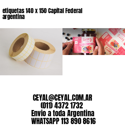 etiquetas 140 x 150 Capital Federal argentina