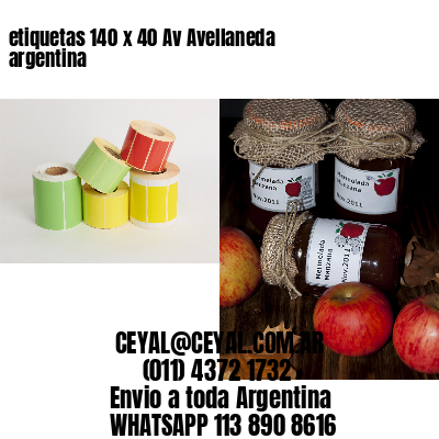 etiquetas 140 x 40 Av Avellaneda argentina