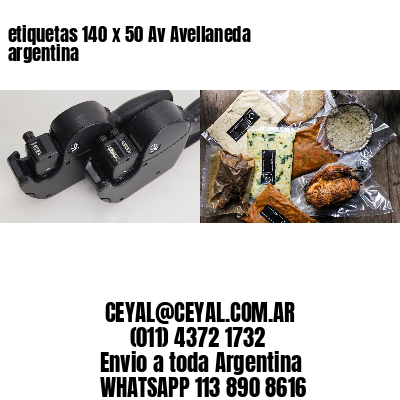 etiquetas 140 x 50 Av Avellaneda argentina