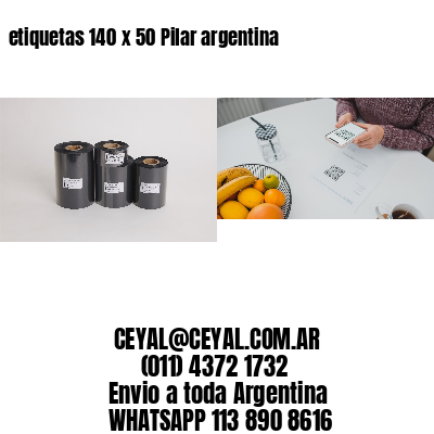 etiquetas 140 x 50 Pilar argentina