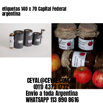 etiquetas 140 x 70 Capital Federal argentina