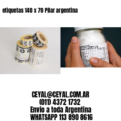 etiquetas 140 x 70 Pilar argentina