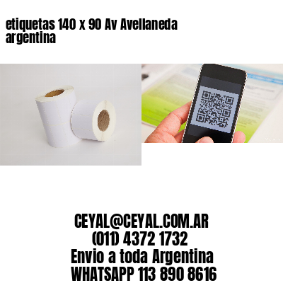 etiquetas 140 x 90 Av Avellaneda argentina