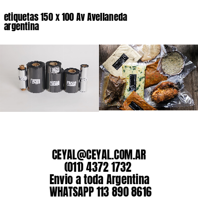 etiquetas 150 x 100 Av Avellaneda argentina