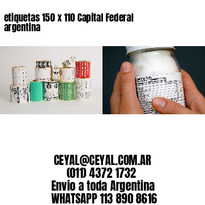 etiquetas 150 x 110 Capital Federal argentina