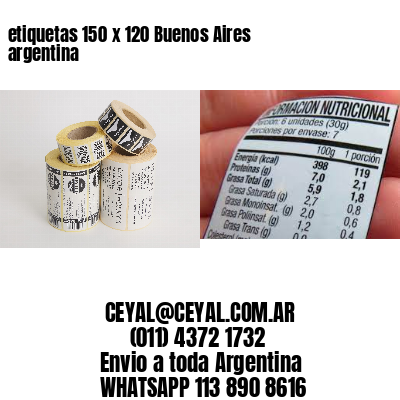 etiquetas 150 x 120 Buenos Aires argentina