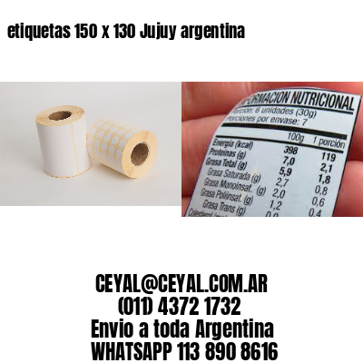 etiquetas 150 x 130 Jujuy argentina