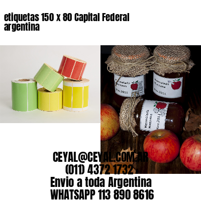 etiquetas 150 x 80 Capital Federal argentina