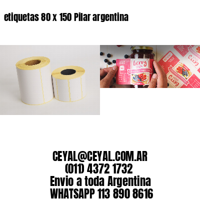 etiquetas 80 x 150 Pilar argentina