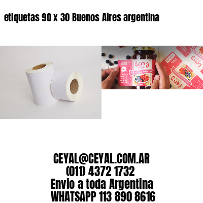 etiquetas 90 x 30 Buenos Aires argentina