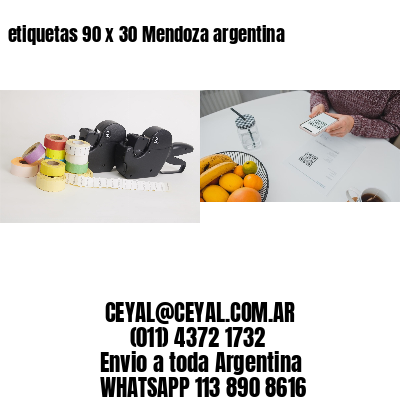 etiquetas 90 x 30 Mendoza argentina