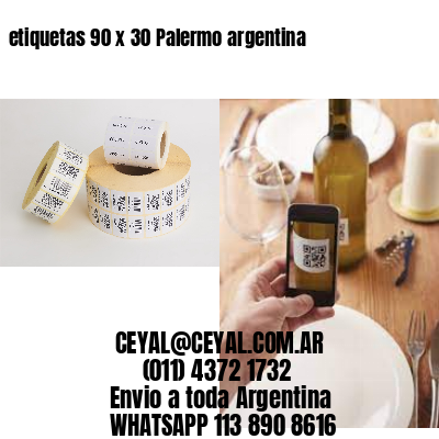 etiquetas 90 x 30 Palermo argentina