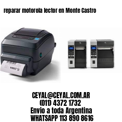 reparar motorola lector en Monte Castro