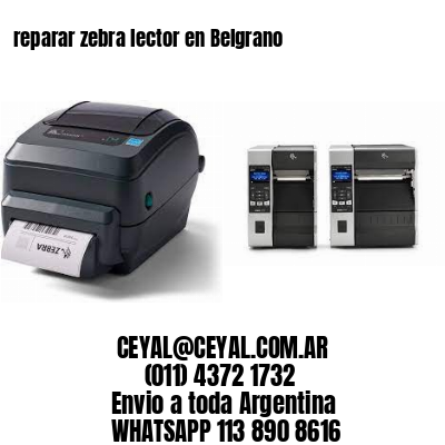 reparar zebra lector en Belgrano